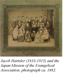 Jacob Hartzler (1833-1915) and the Japan Mission of the Evangelical Association, photograph ca. 1882.