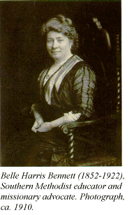 Belle Harris Bennett (1852-1922), Southern Methodist educator and missionary advocate. Photograph, ca. 1910.