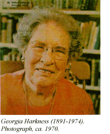 Georgia Harkness (1891-1974). Photograph, ca. 1970.