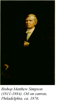 Bishop Matthew Simpson (1811-1884). Oil on canvas, Philadelphia, ca. 1876.