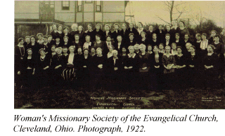 Woman's Missionary Society of the Evangelical Church, Cleveland, Ohio. Photograph, 1922.